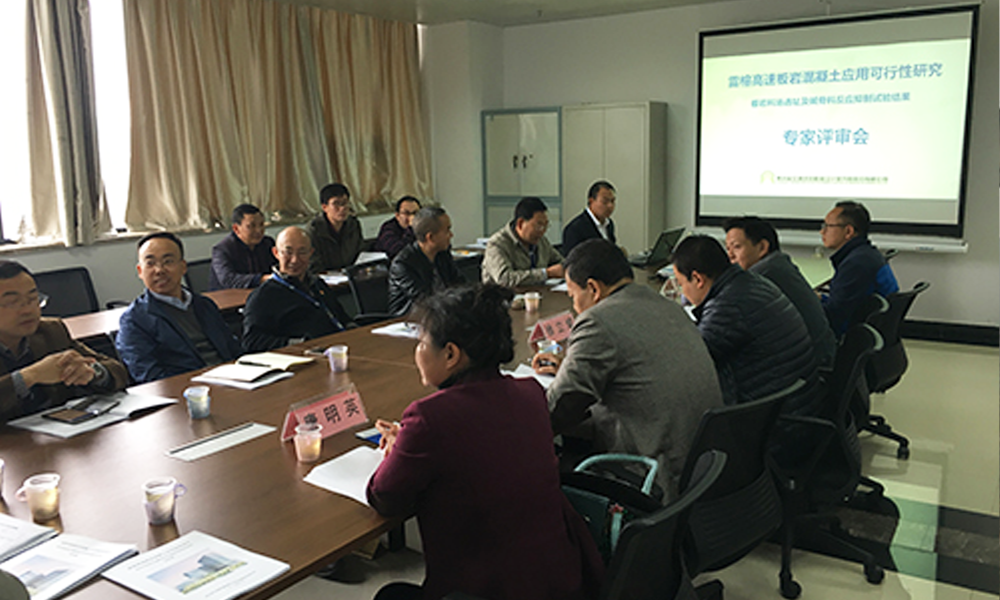 我司承担雷榕高速浅变质岩混凝土应用研究项目沿线料场调查及碱骨料反应抑制研究顺利通过评审